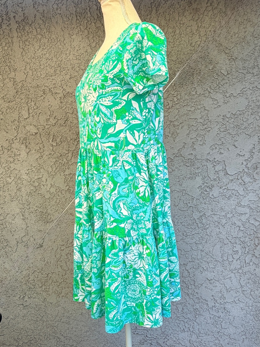Lilly Pulitzer Tiered T-Shirt Dress Geanna Style 010343 Cotton Small NWOT - Picture 3 of 12